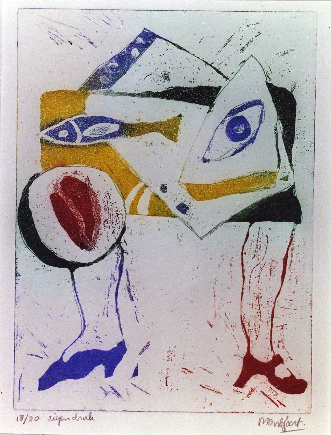 tafel benen, aquatint