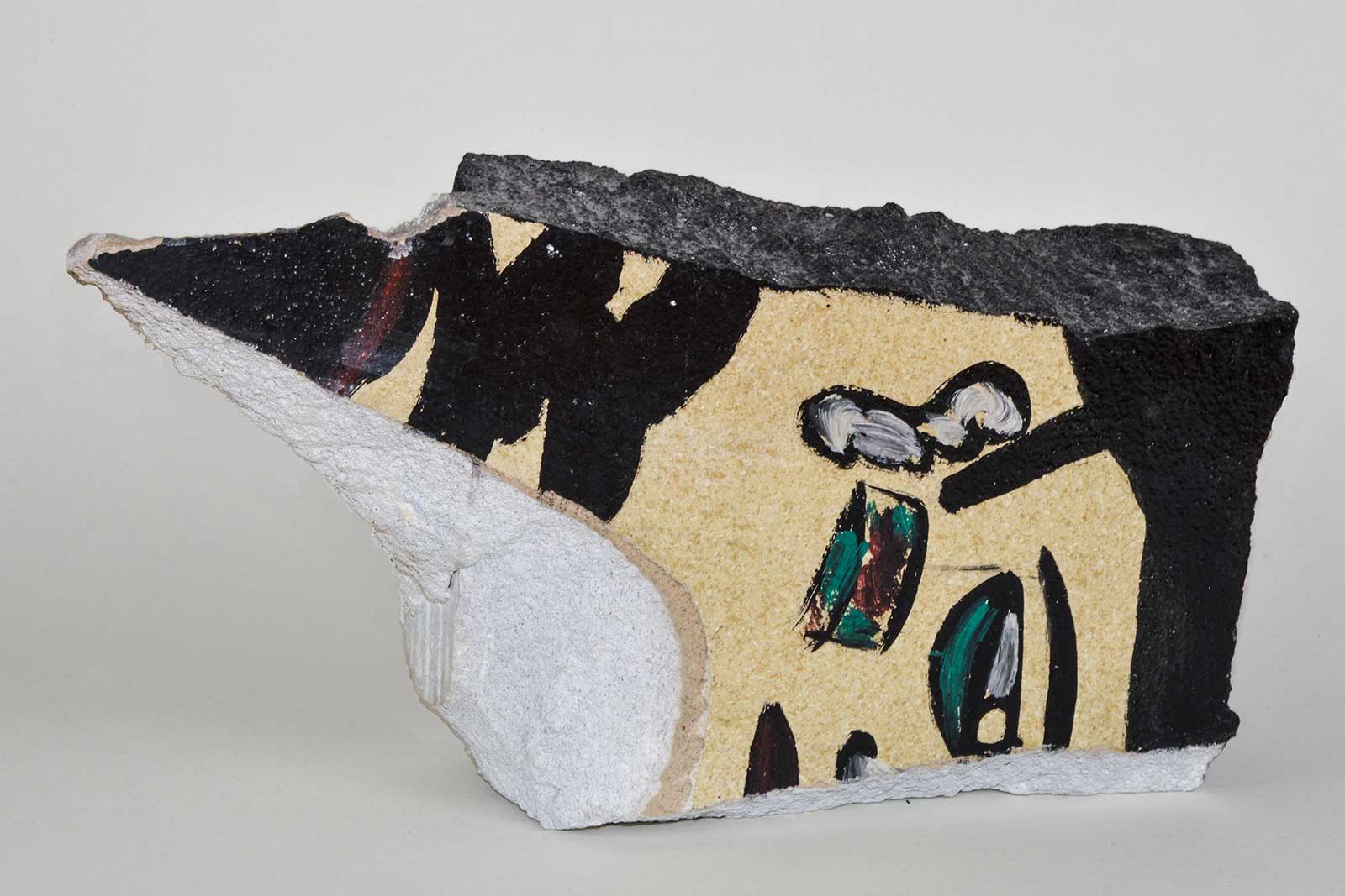 man liggend, gasbeton