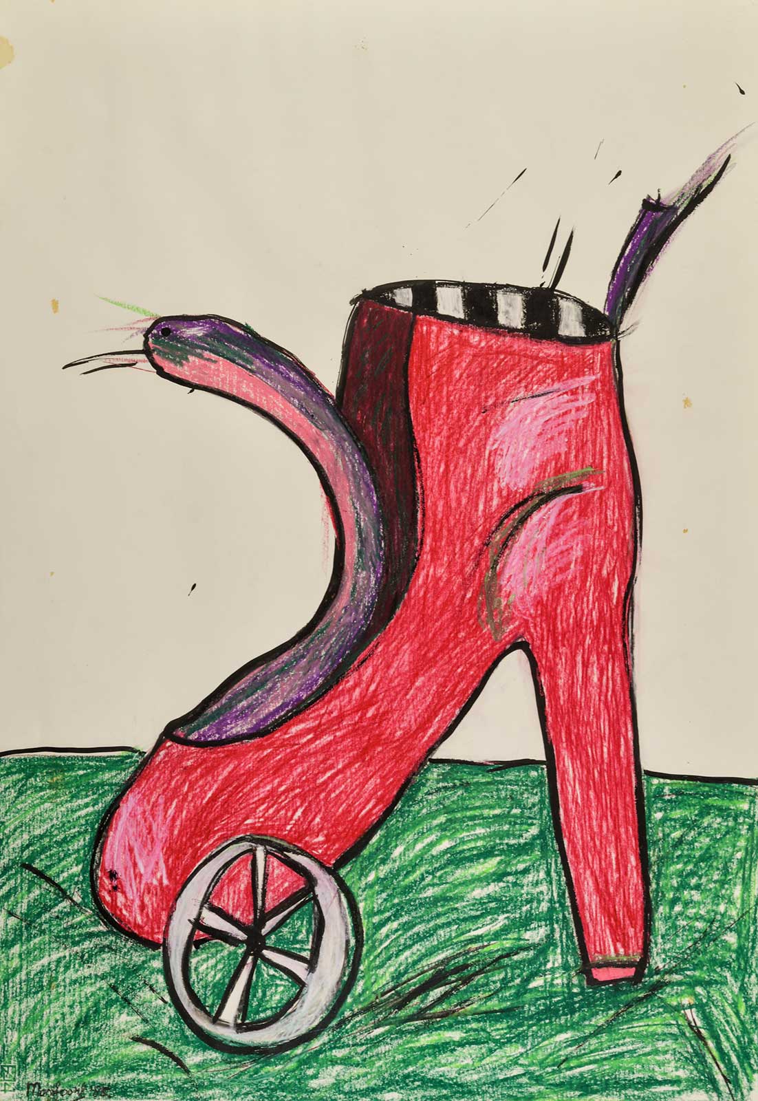 rolschoen slang, pastel